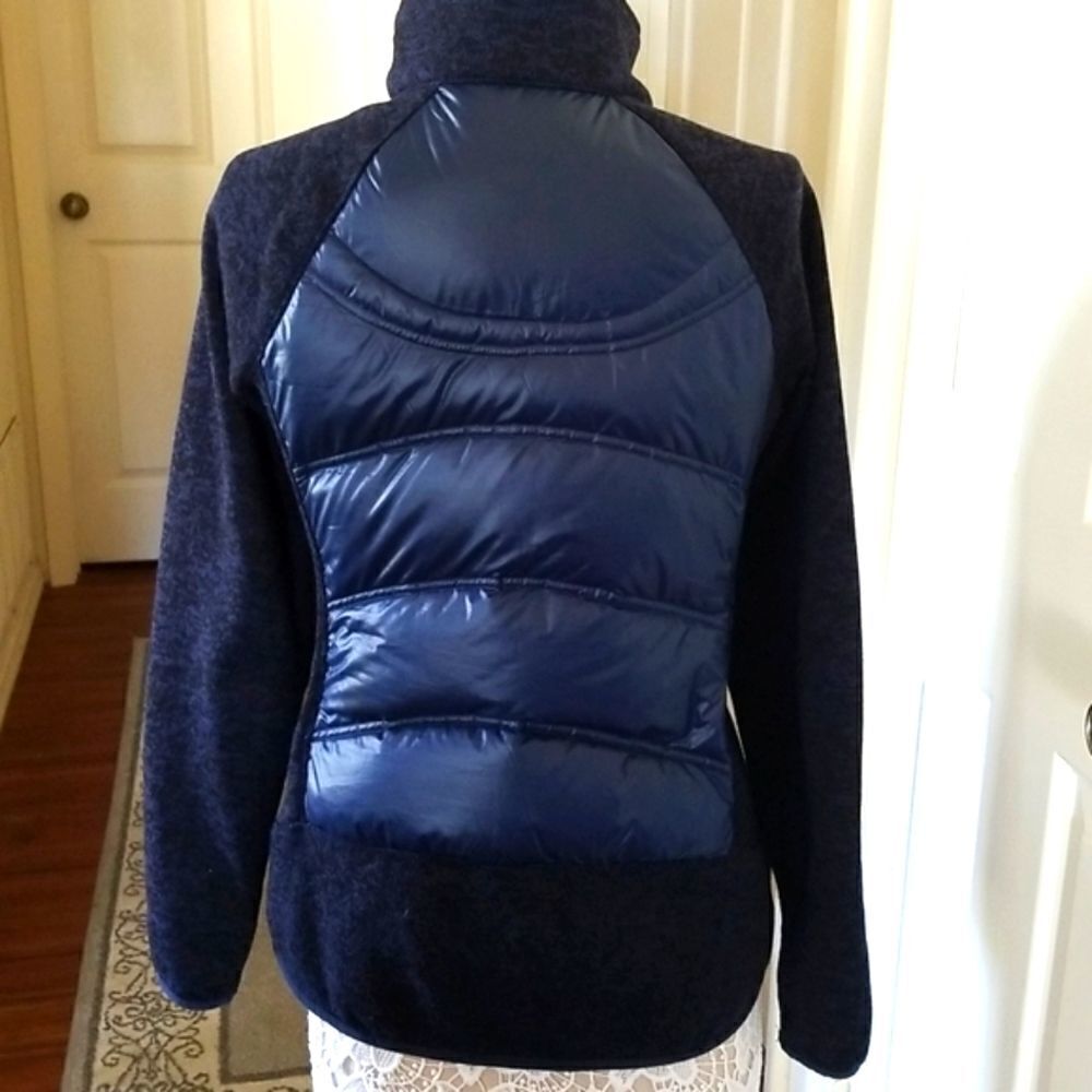 London Fog Hybrid Goose Down Puffer Jacket Gorpcore Size Small - Picture 3 of 11